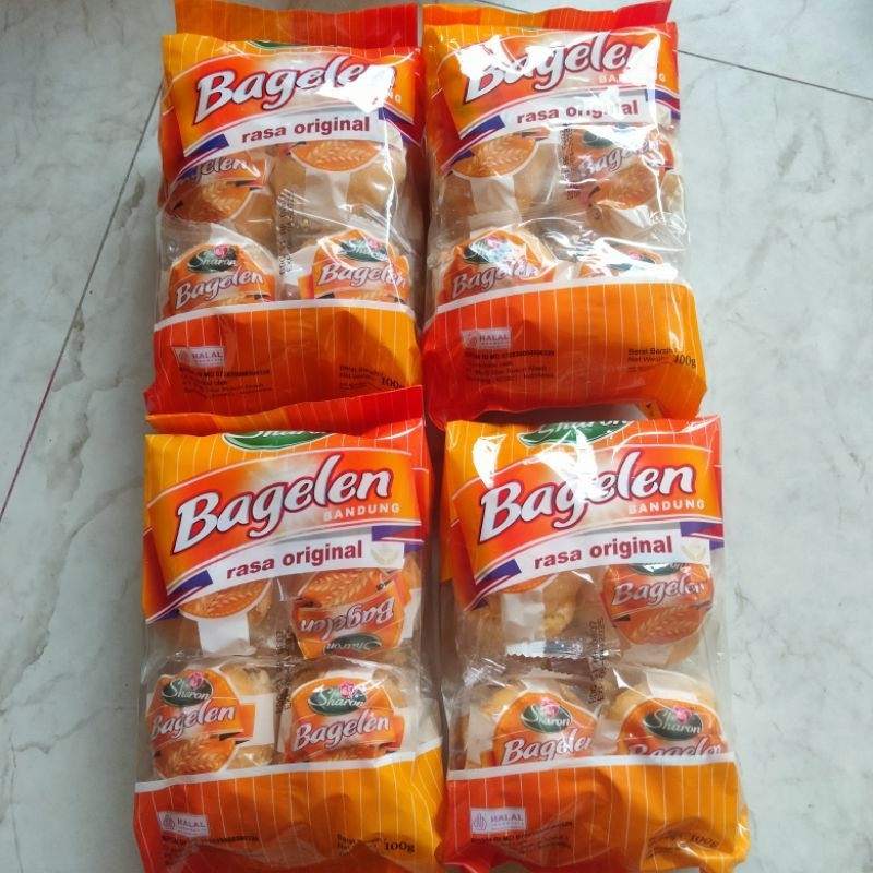 

Kue kering bagelen Sharon isi 10 bungkus oval mini