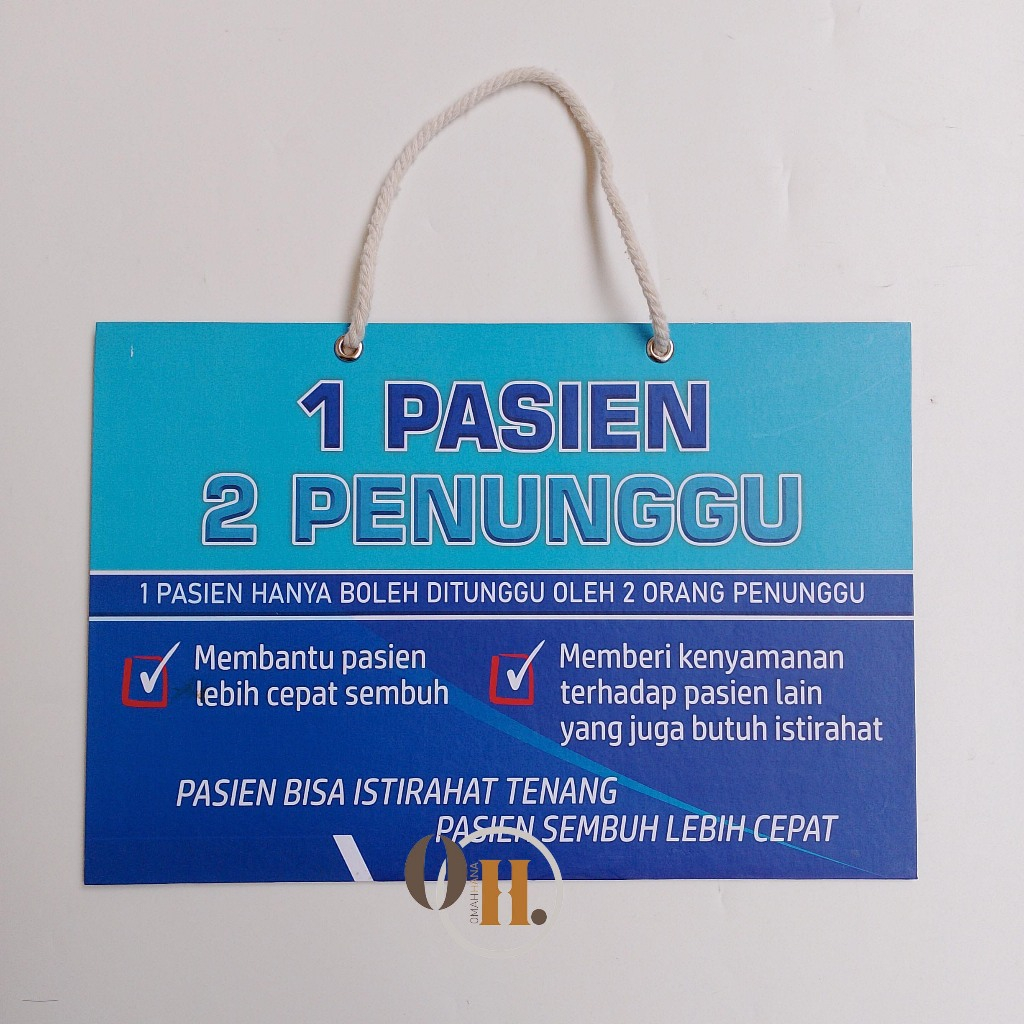 

Hard Poster 1 Pasien 2 Penunggu - Kenyamanan Pasien -Rumah Sakit