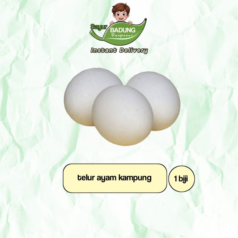 

Telur / Telor Ayam Kampung 1 butir & 5 butir _ Sayur IB