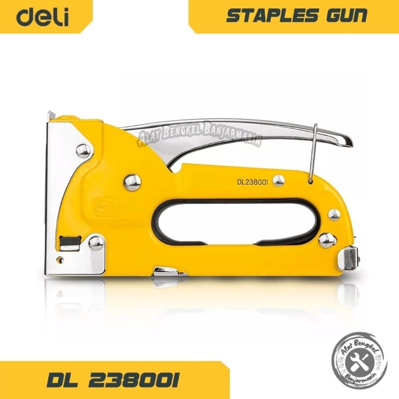 GUN STAPLES "DELI" SIZE (4-8MM) ||STAPLES GUN "DELI" MANUAL SIZE 4-8MM