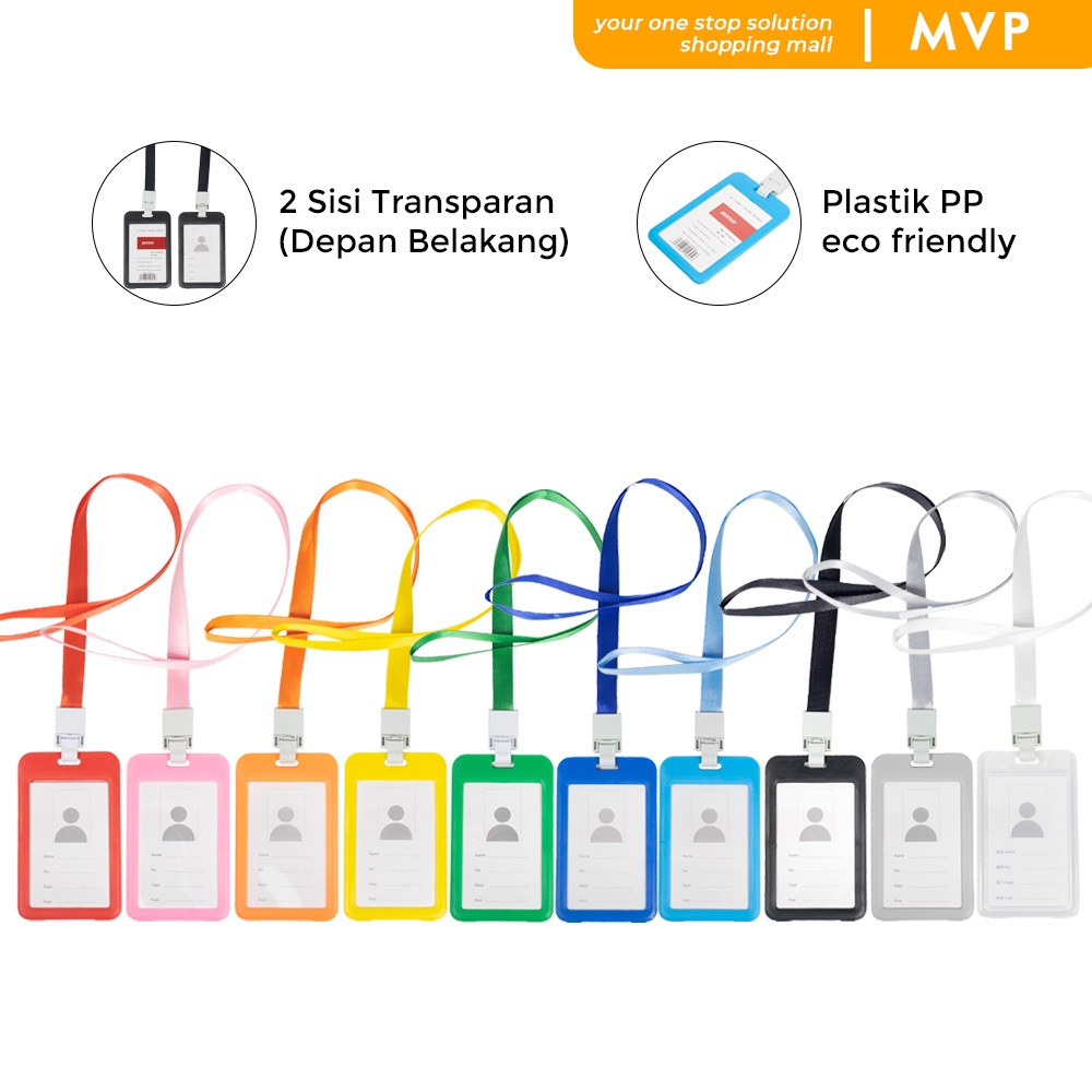 

MVP Name Tag Panitia 2 Sisi Gantungan Kartu ID Card Gantungan Kartu Nama Lanyard Tanda Pengenal