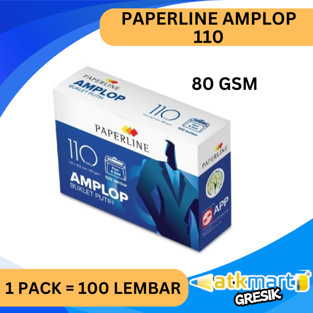 

PAPERLINE AMPLOP 110 PPS 80GR PUTIH PEREKAT