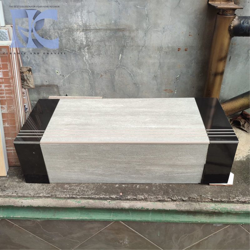 Granit anak tangga 30x80 20x80  Aliza grey list hitam