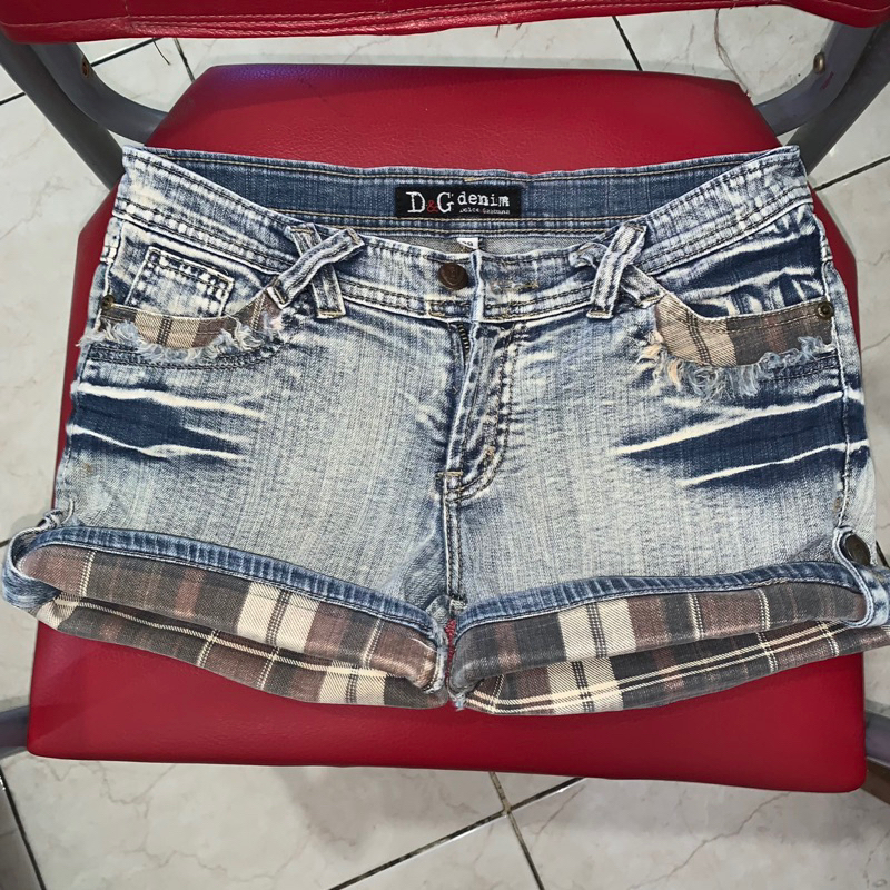 PRELOVED DOLCE&GABBANA Original Short Pants Celana Pendek Jeans D&G Wanita Denim Shorts Jeans Hotpan