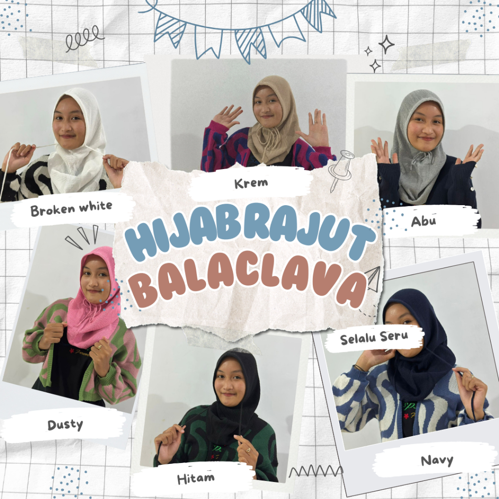 BALACLAVA Knit / Balaclava Rajut / Hijab Rajut/hijab instant/hijab