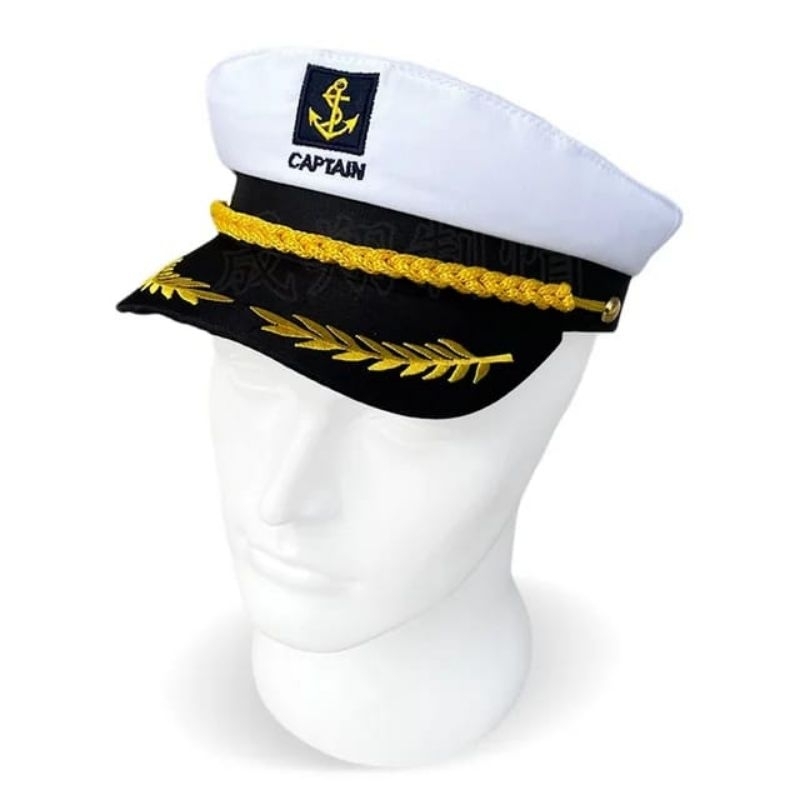 Topi Sailor Topi Kapten Kapal Topi Angkatan Laut Dewasa Topi Sailor Navy Topi Pelaut Kapten Topi Nau