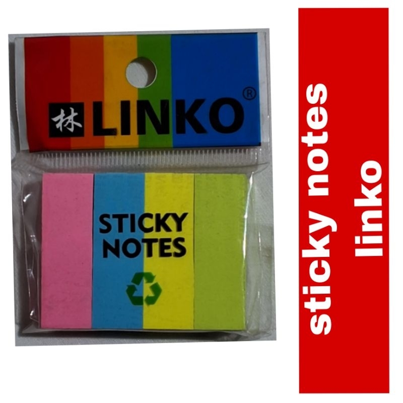 

linko sticky notes warna/ note kertas/ memo tempel tumpuk 38x51mm