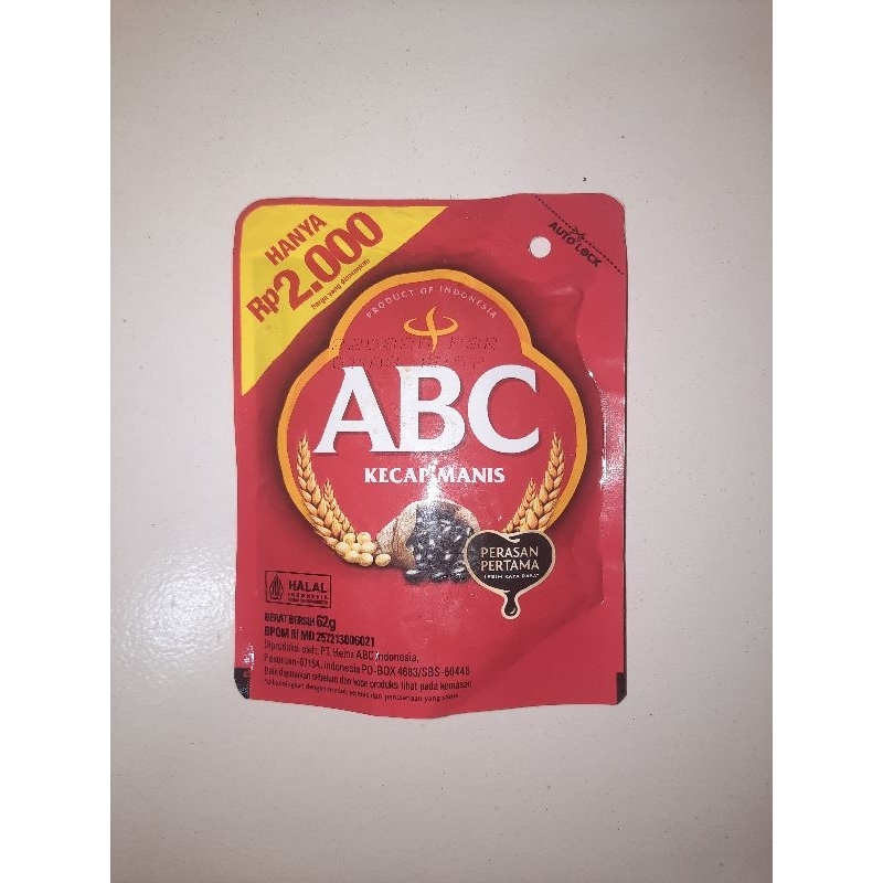 

ABC Kecap Manis 62 gram