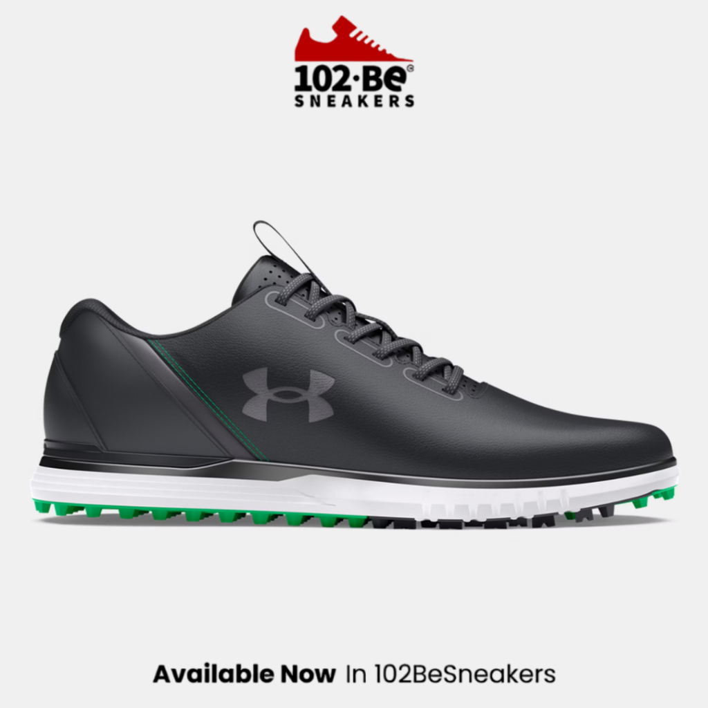 Sepatu Golf UA Men's UA Charged Medal Spikeless Golf Shoes - Black