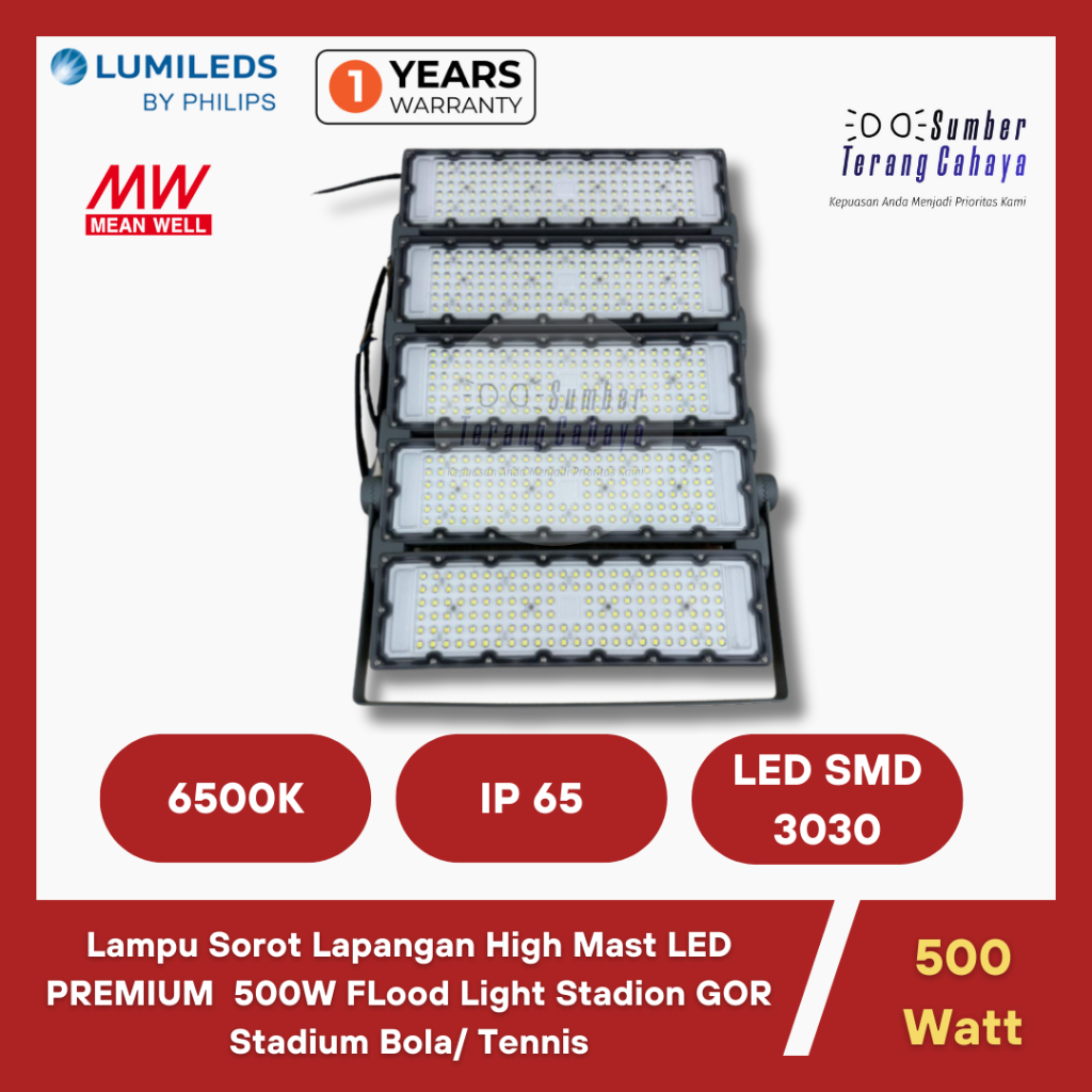 Lampu Sorot 500 Watt LED Lampu Tembak Lapangan lampu Lapangan Bola/ Tennis