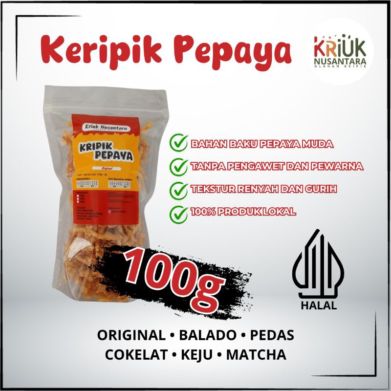 

Keripik Pepaya stik pepaya camilan ringan makanan ringan keripik buah