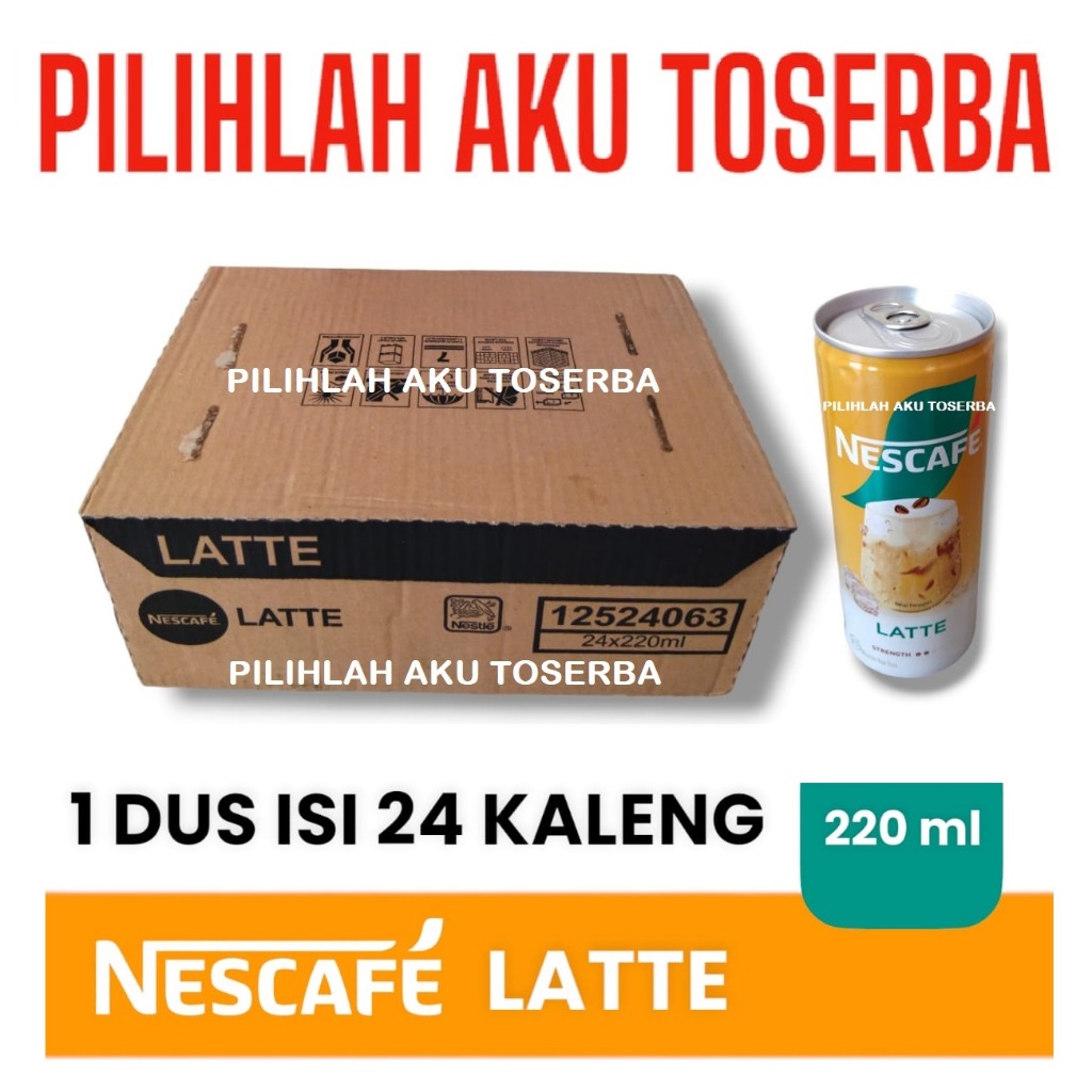 

Kopi Nescafe Kaleng / Nescafe Can LATTE 220 ml - (HARGA 1 DUS)