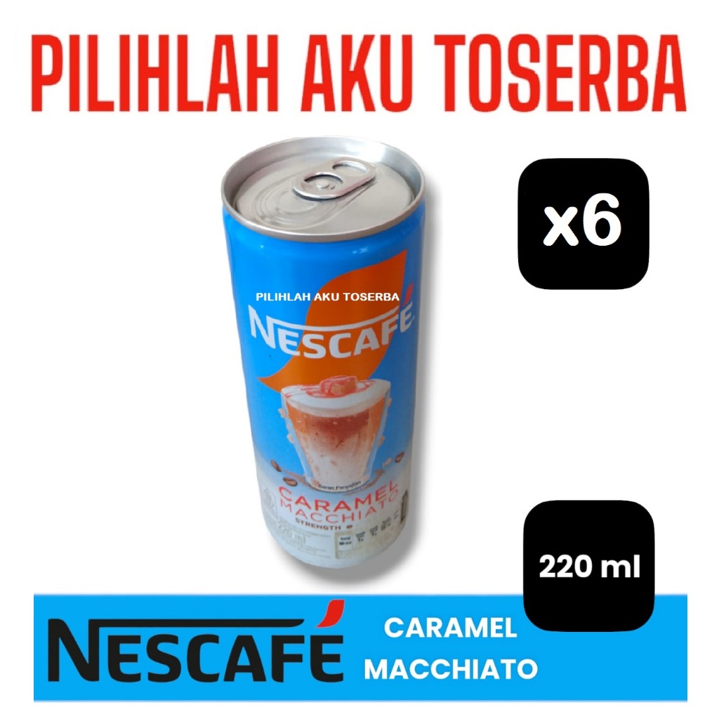 

Kopi Nescafe Kaleng CARAMEL MACCHIATO Can 220 ml (1 PAKET ISI 6 )