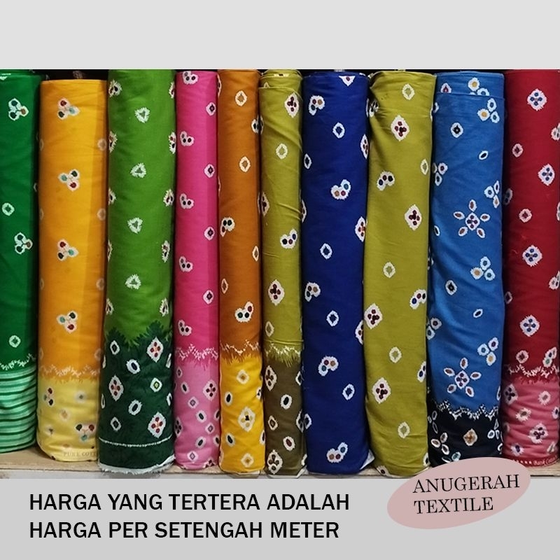 KAIN BATIK JUMPUTAN. LEBAR KAIN 1,15 METER (HARGA PER SETENGAH METER)