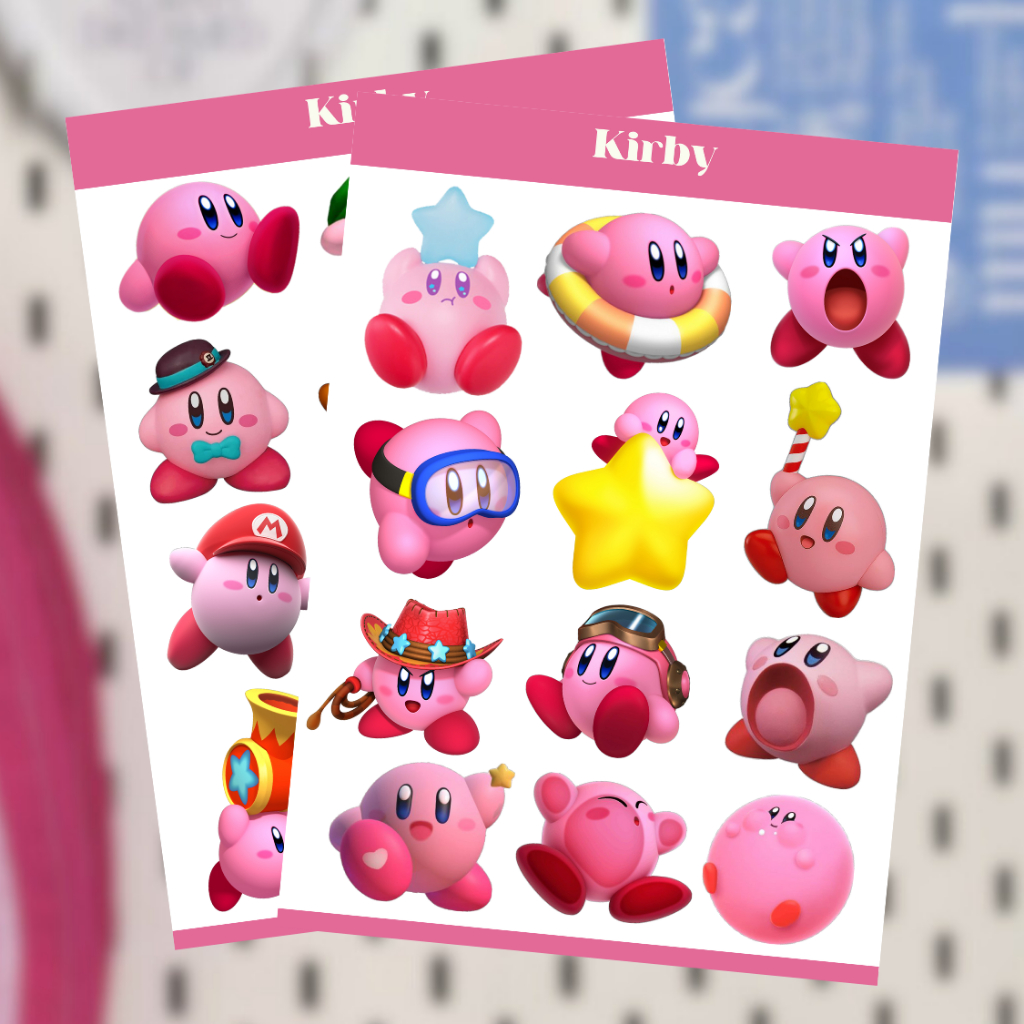 

KIRBY DECO STICKER SHEETS / DECO STICKER VINTAGE RETRO AESTEHTIC FOR JOURNALING