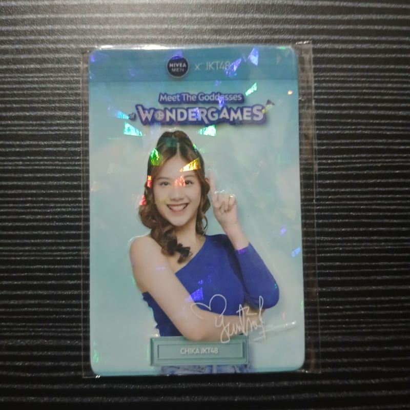 Photocard PC JKT48 Chika Wondergames Nivea Men