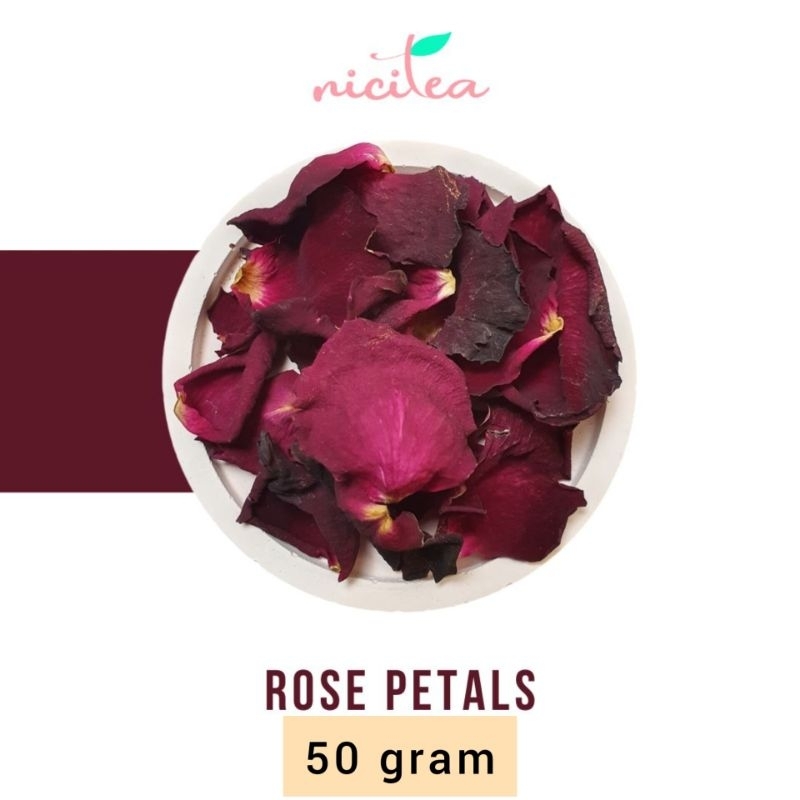 

Rose Petals Tea 50gr / Teh Mawar / Teh bunga mawar / Pink Rose Bud / Herbal Tea / Teh Wangi / Teh Bunga / Teh Sehat / Teh Herbal Bali - NICITEA
