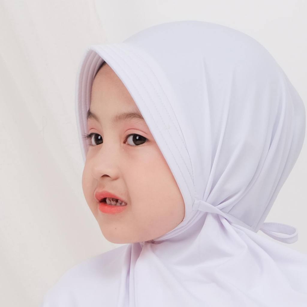 Eltu Reina Bergo Kids - Kerudung Jilbab Hijab Instan Bergo Anak Jersey Muslim Wanita