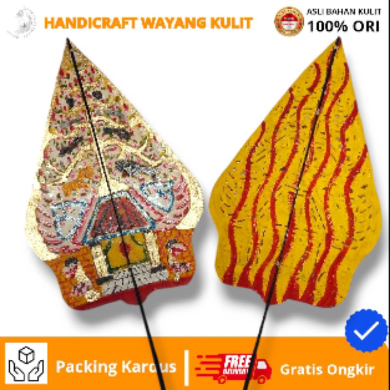 HANDICRAFT WAYANG KULIT | wayang kulit gunungan kayon bahan kulit sapi asli