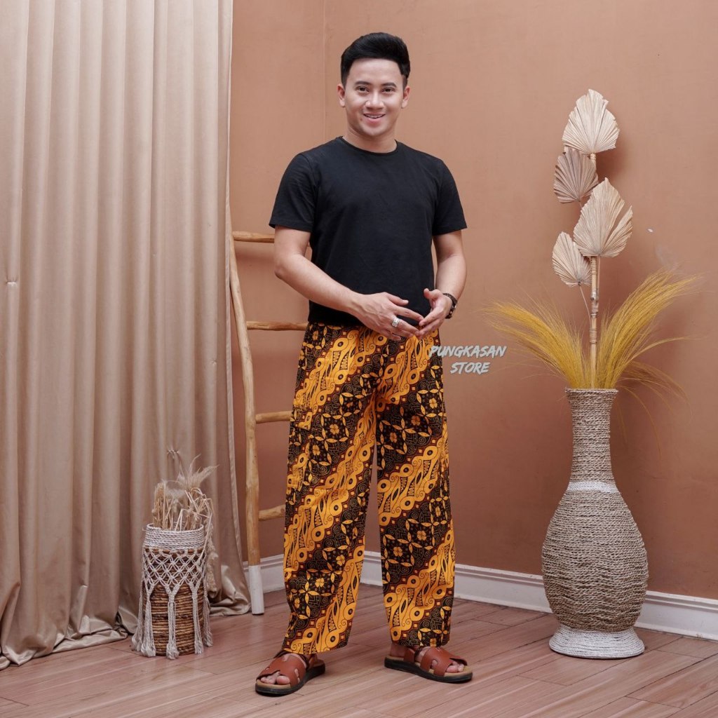 Celana Batik Pria Kolor Jumbo Boim Betawi Katun Premium Harian Santai