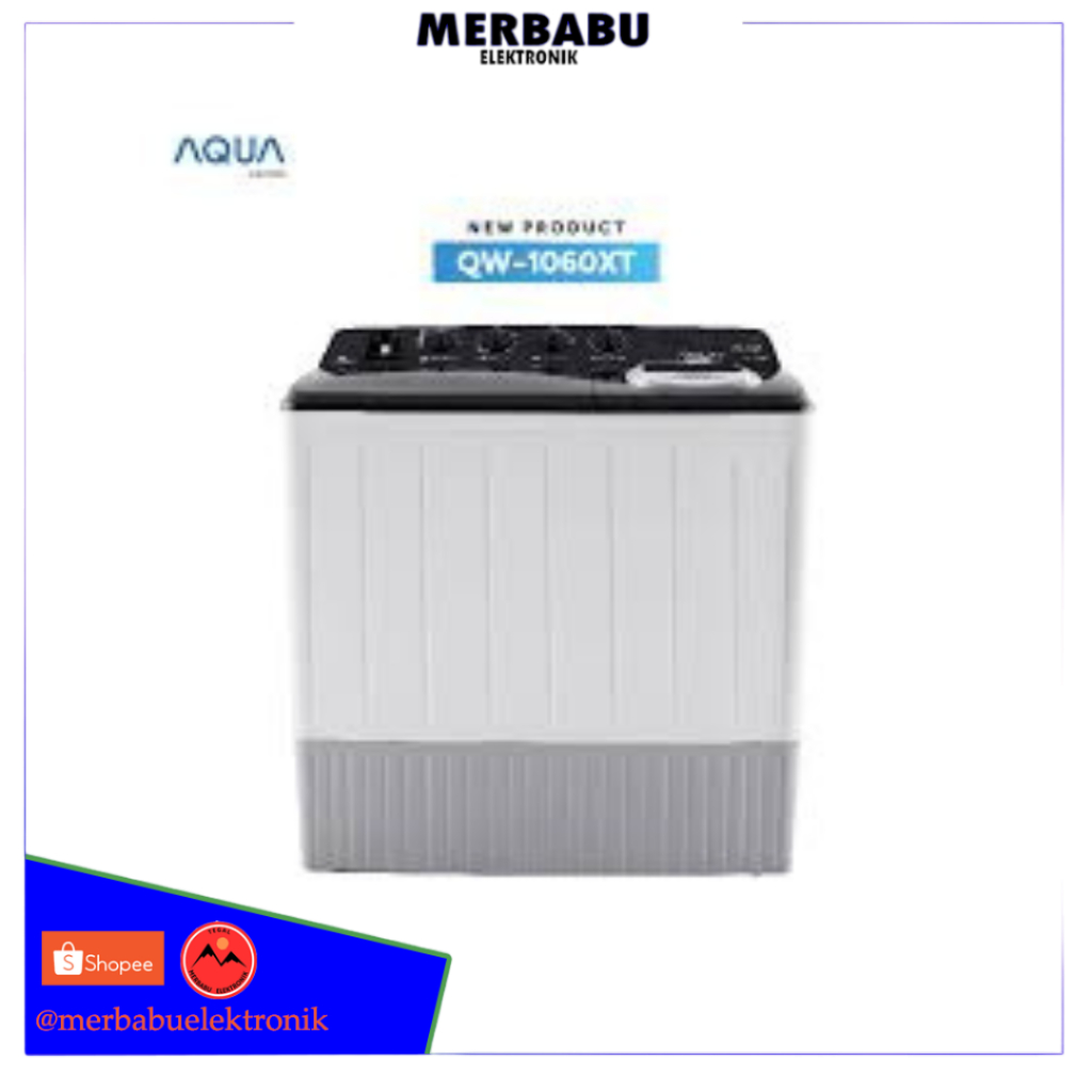 Mesin cuci Aqua 2 tabung 10 kg QW1060XT QW-1060XT