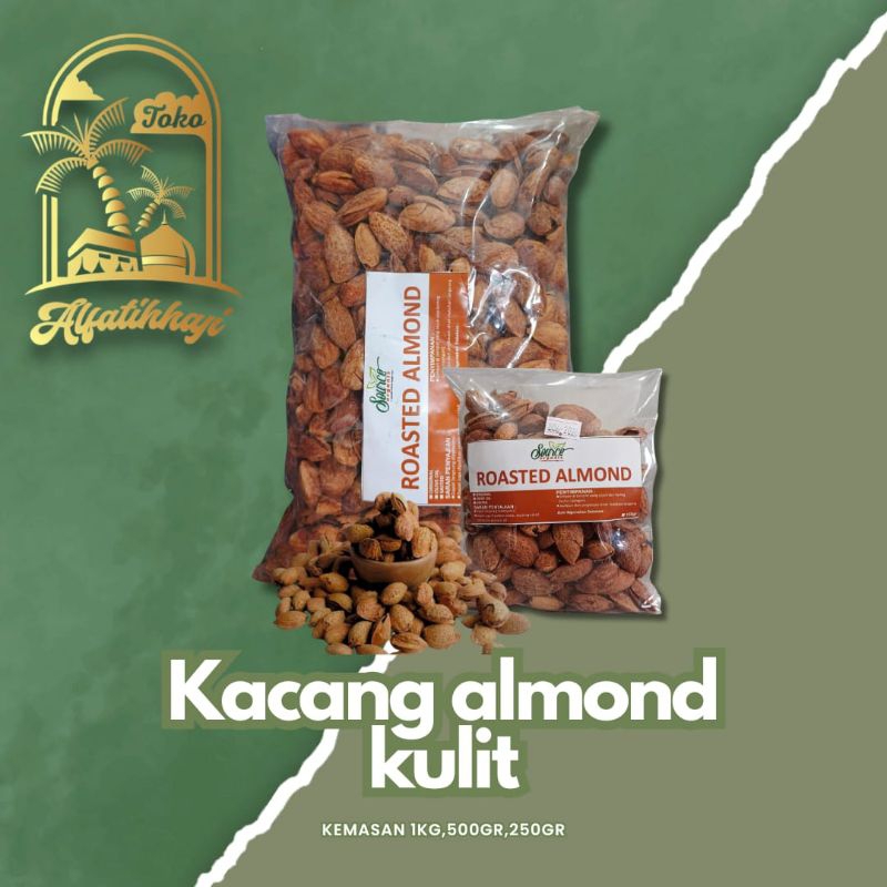 

Kacang Almond Panggang Roasted Almond MIlk 500gr / Almond Kulit Gurih