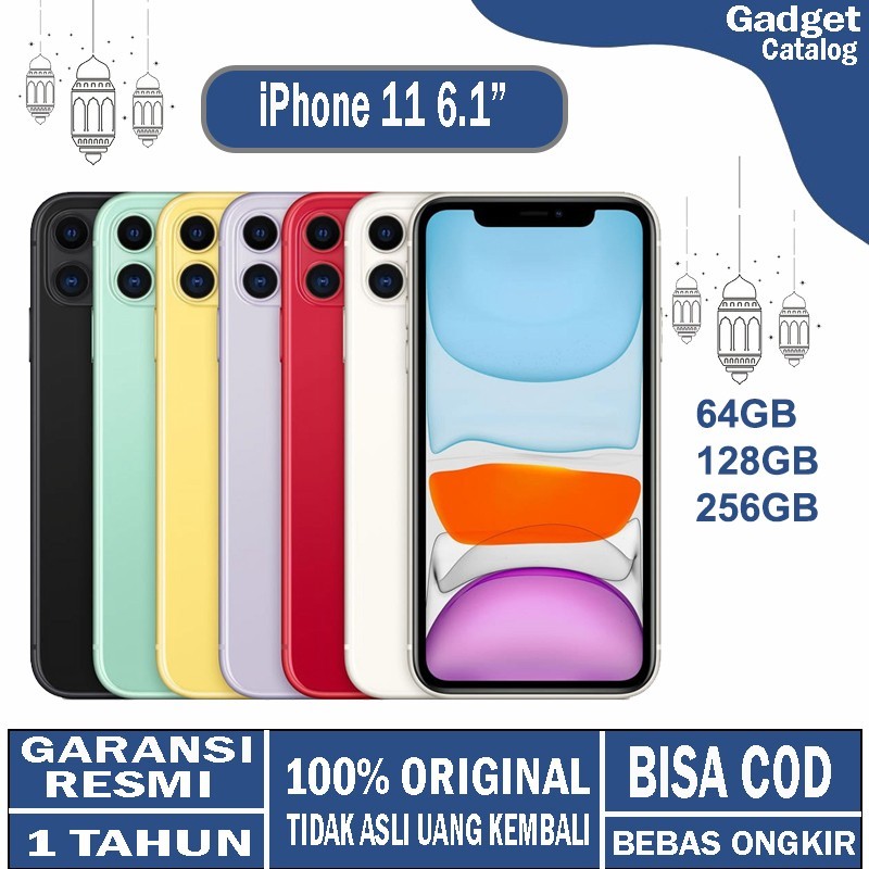 APPLE IPHONE 11 64GB 128GBGARANSI RESMI White Black RESMI