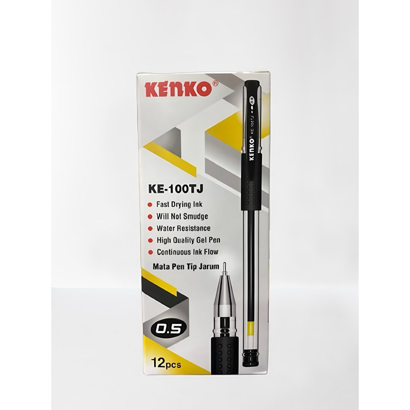 

KENKO GEL PEN / Pulpen Jel / Pena Jel / Pen Tinta Gel KE-100TJ Black