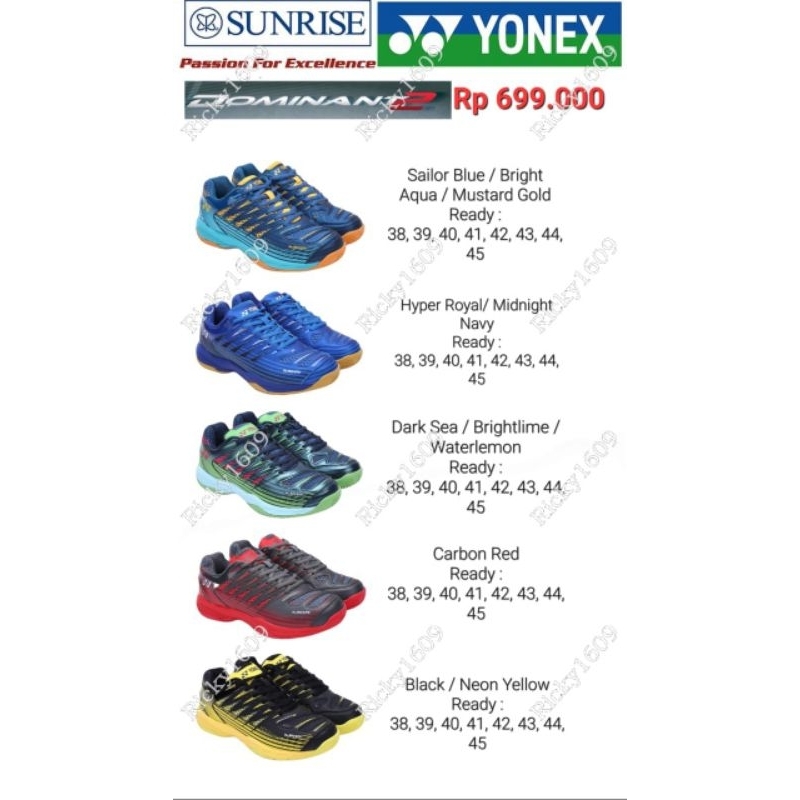 SEPATU BADMINTON YONEX TOUR DOMINANT 2 - SEPATU YONEX TOUR DOMINANT 2 - TRUCUSHION - TRU SHAPE -