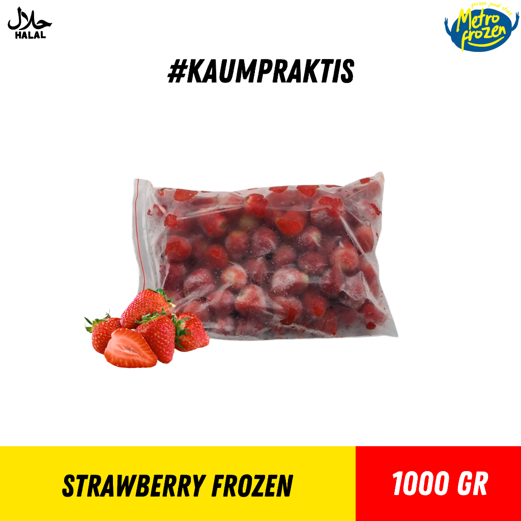 

BUAH STRAWBERRY Frozen 1kg //buah stroberi beku //strawberry fresh