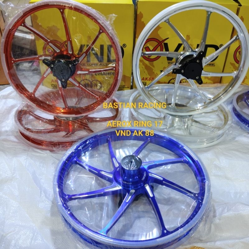 VND VELG RACING AK 88 AEROX RING 17 AEROX NEW AEROX OLD  160X17/1.60X17 ORIGINAL VND AK88 AEROX RING