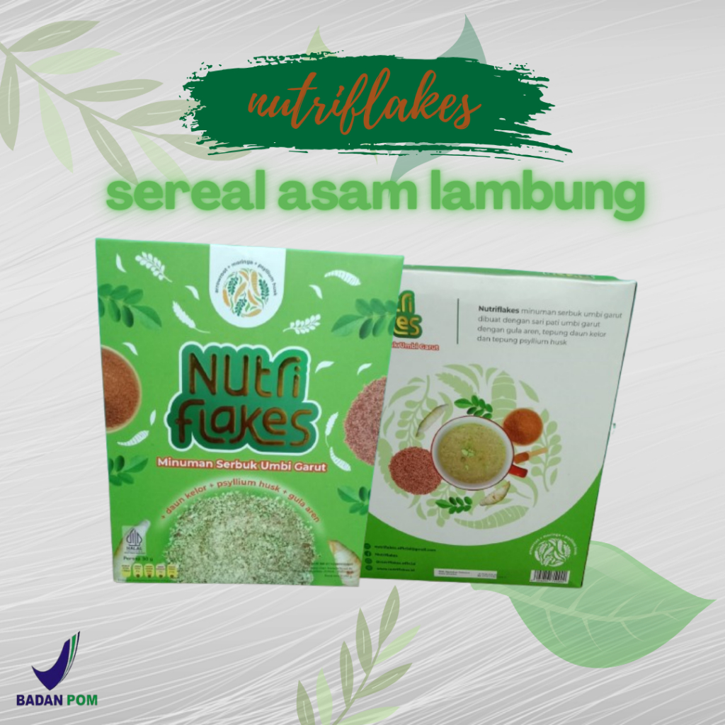 

NUTRIFLAKES SEREAL MAAG UMBI GARUT DAN GULA AREN