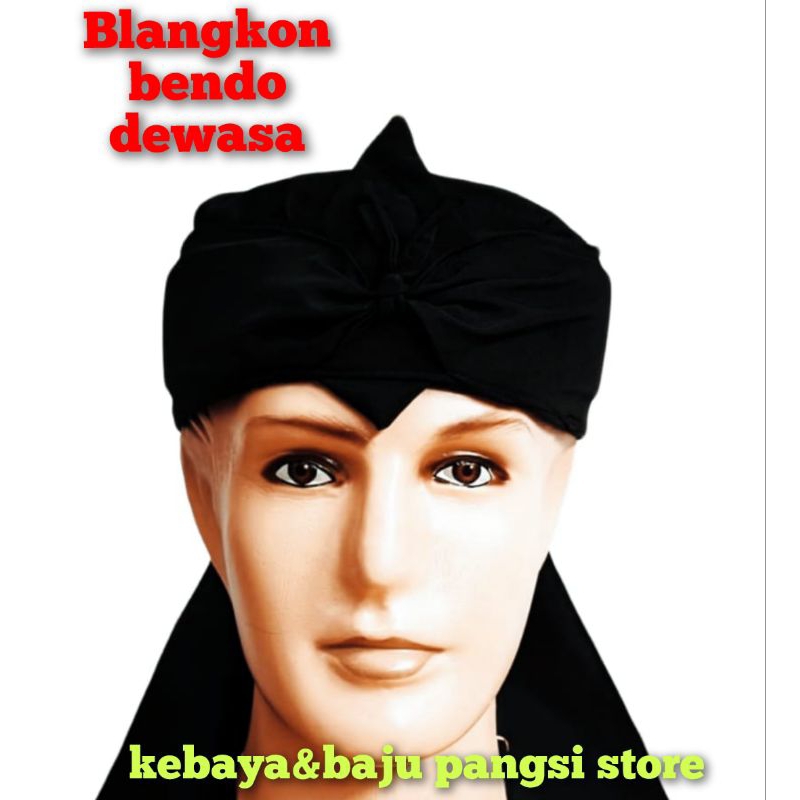 iket kepala hitam/blangkon pria jawa sunda