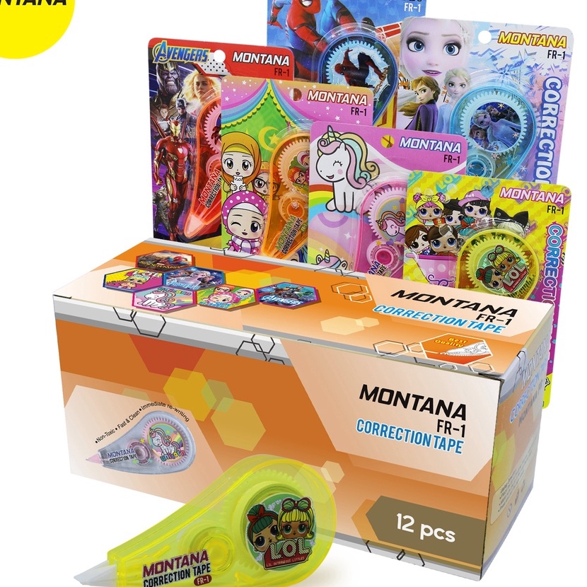 

Hemat ATK Correction Tape Pita si Montana FR1 BOX