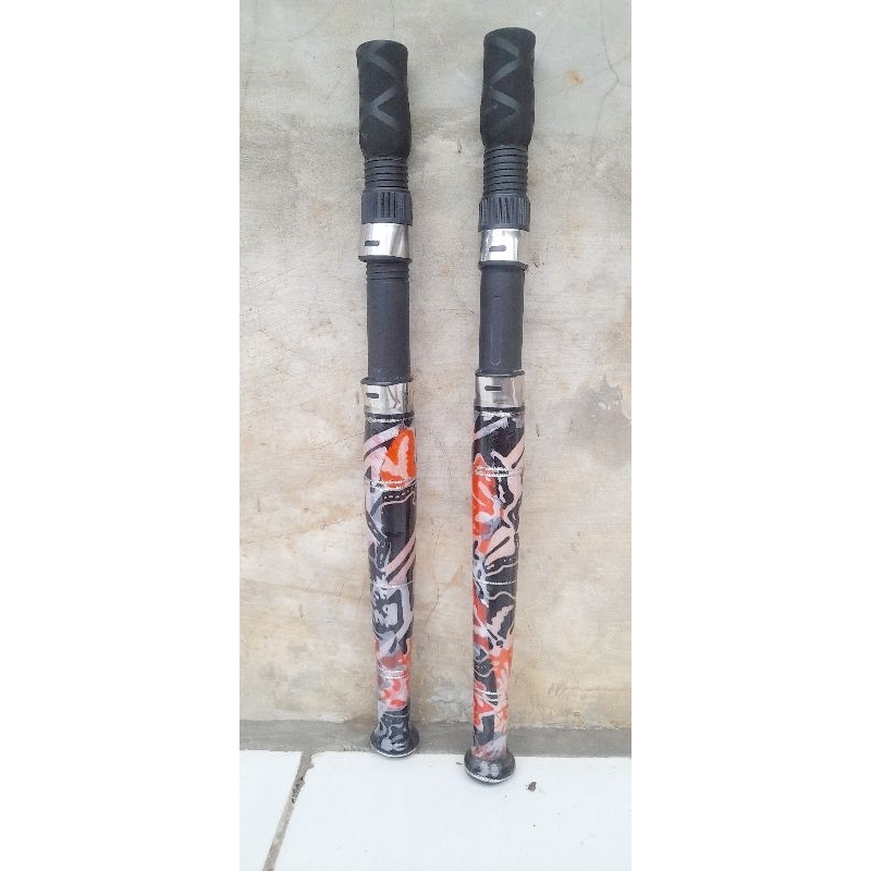 (COD)GAGANG JORAN KAYU KAIN BATIK Murah Meriah PANJANG 37CM