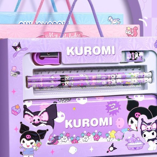 

Kilat PENSIL SET KUROMI CHINAMOROL MELODY SET ALAT TULIS 6 IN 1 MOTIF