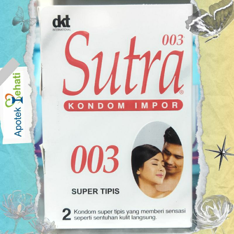 Kondom Sutra 003 isi 2 Pcs Kondom Impor Super Tipis