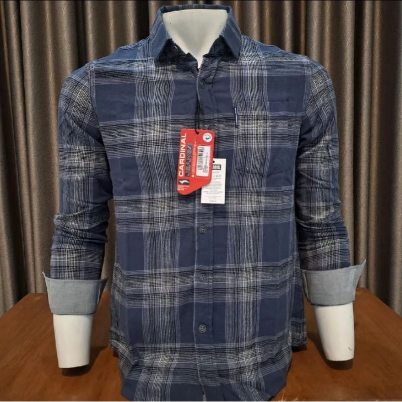 KEMEJA PRIA CARDINAL JEANS ORIGINAL ABU