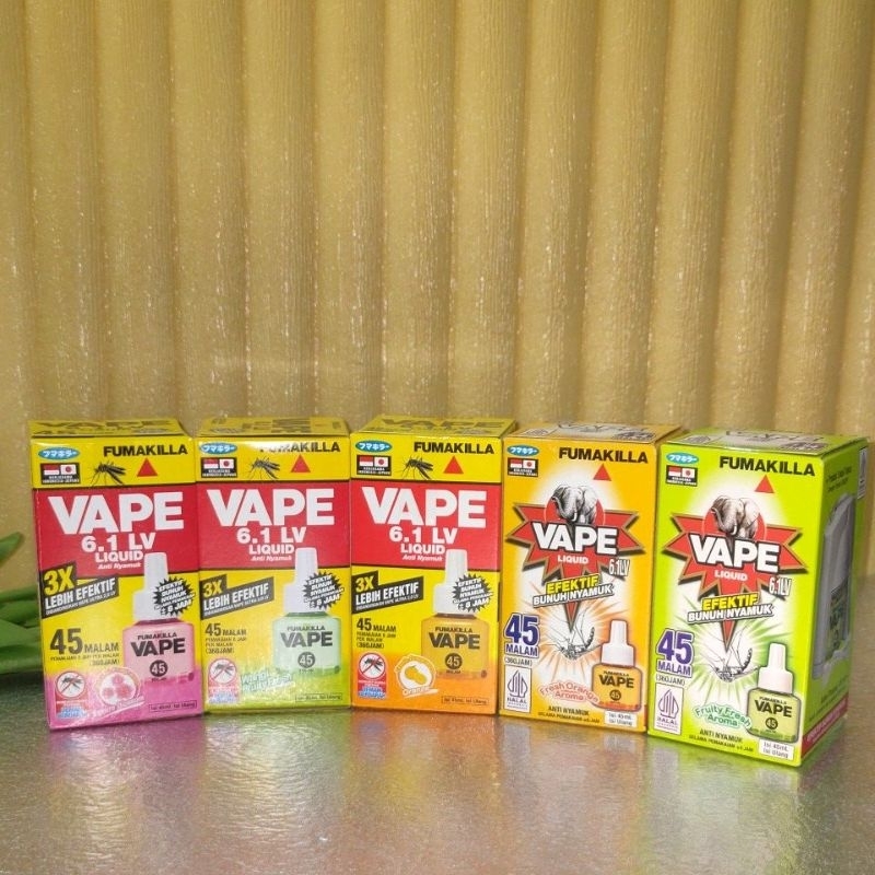 FUMAKILA VAPE OBAT NYAMUK ELEKTRIK REFILL 45 MALAM 360 JAM TERMURAH ORIGINAL