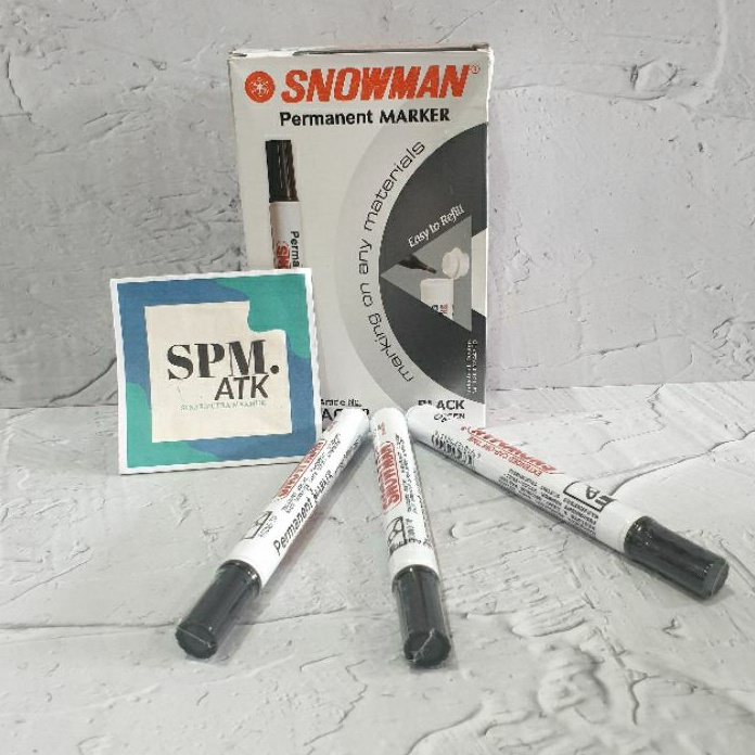 

Hemat Spidol Permanent Snowman AG12