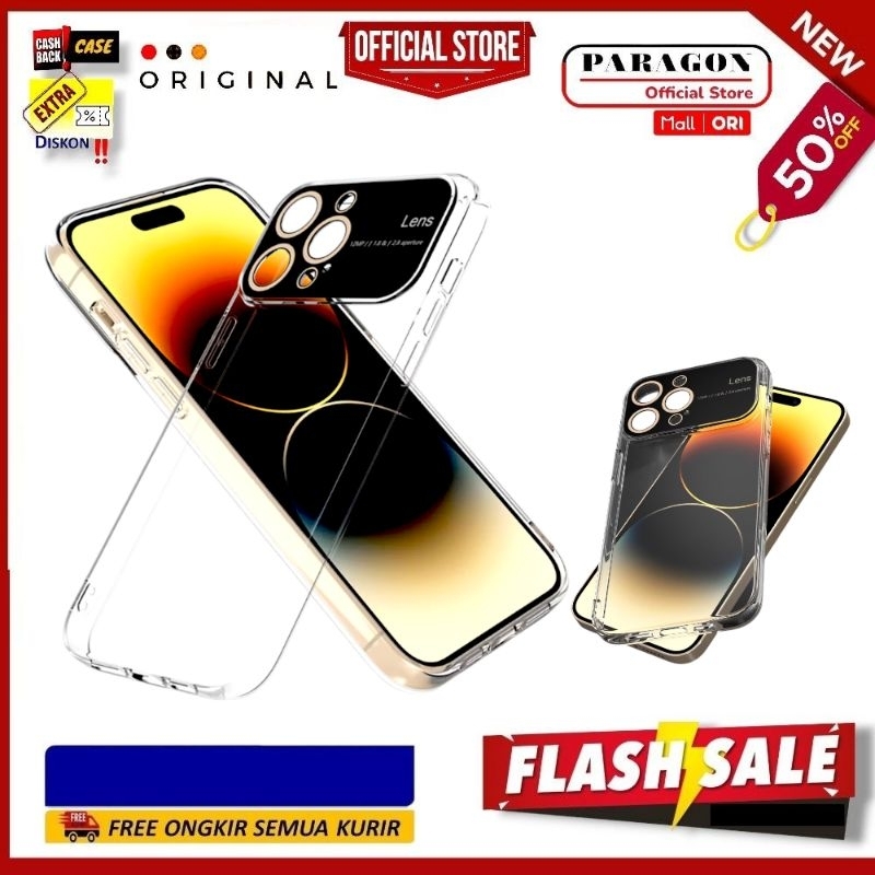 NEW  Pelindung Kamera ✅ Preminum IPHONE Casing Transparan Iphone 11 12 13 14 Pro Max Soft Case14 Plu