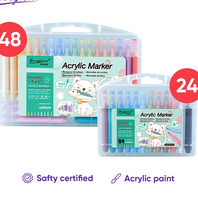

Terbaik Giorgione Acrylic Marker Set Spidol Akrilik Macarons 12243648 Warnas GAMMK