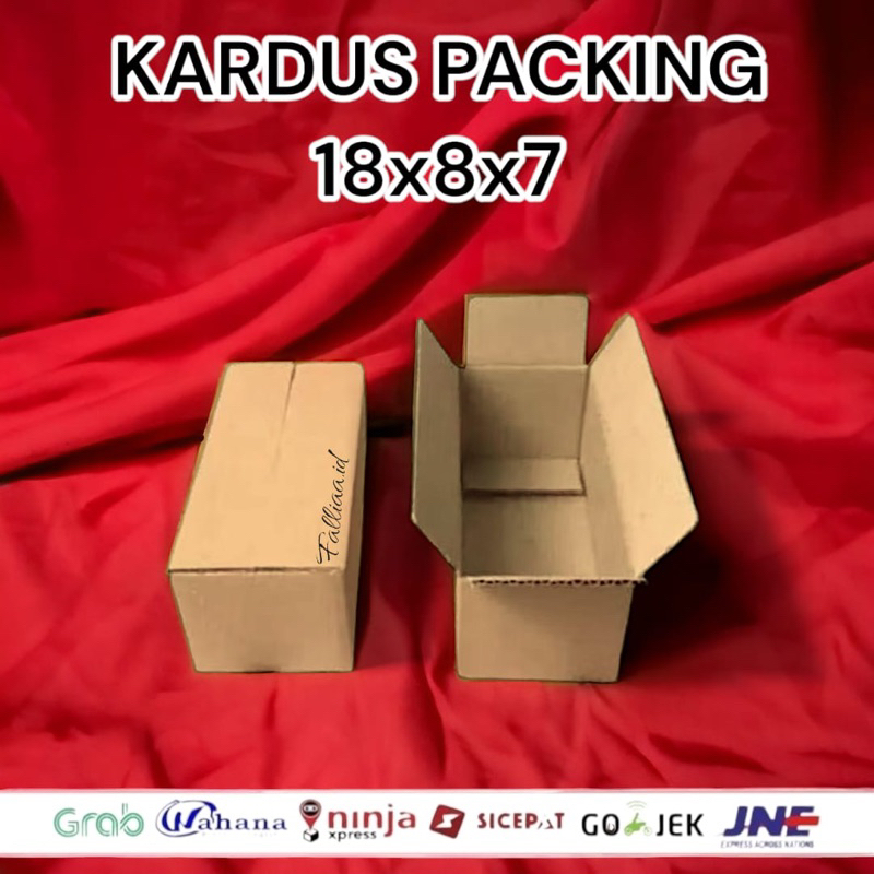 

[COD] Kardus Packing uk 18x8x7 cm / Box Packing Panjang / Kecantikan