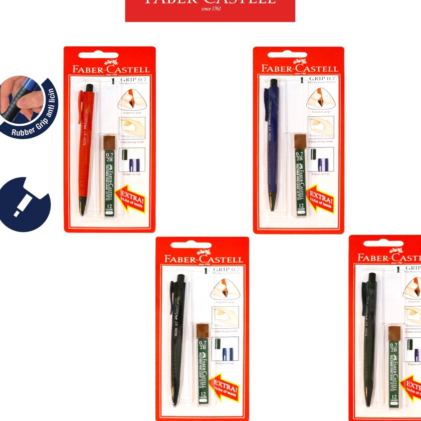 

Wow Pensil Mekanik Faber CastellMechanical Pencil Opaque BlisterUkuran 7 MMGRATIS 1 Tube Refill