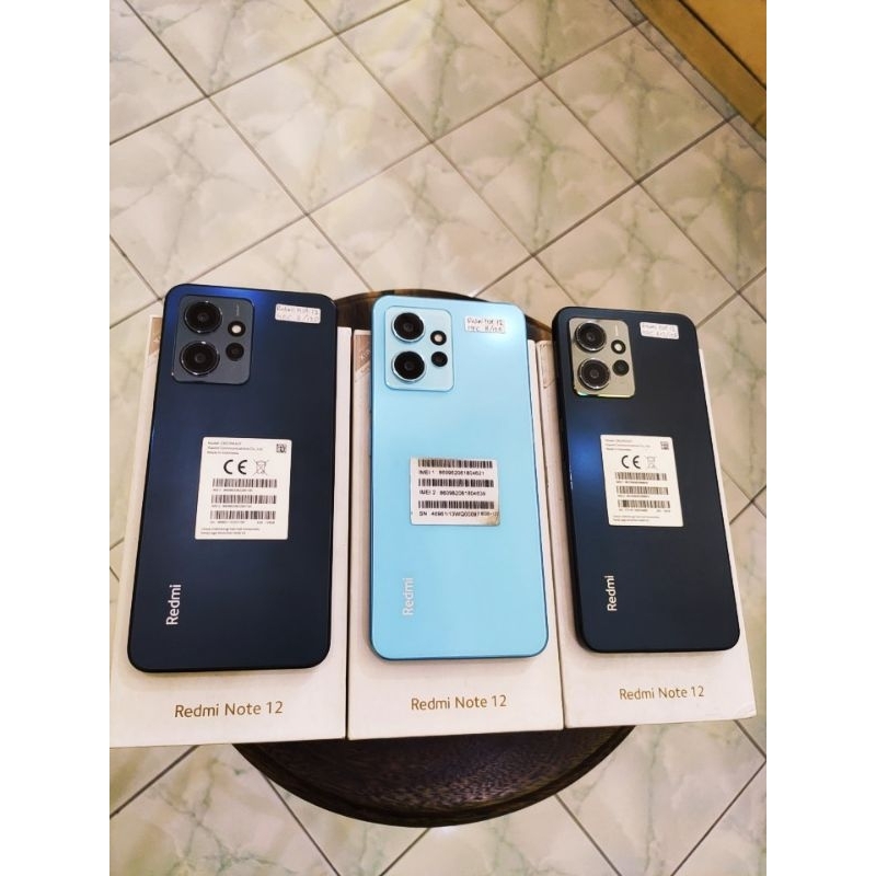 Redmi Note 12 8/128 NFC Fullset Segel Mulus No Minus