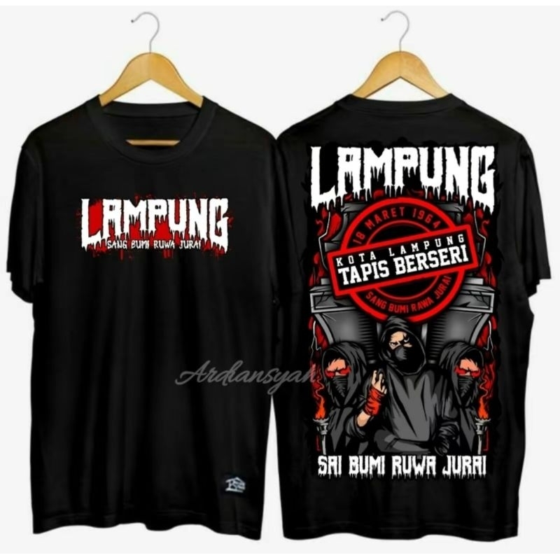 KAOS LAMPUNG KOTA TAPIS BERSERI SABLON DTF