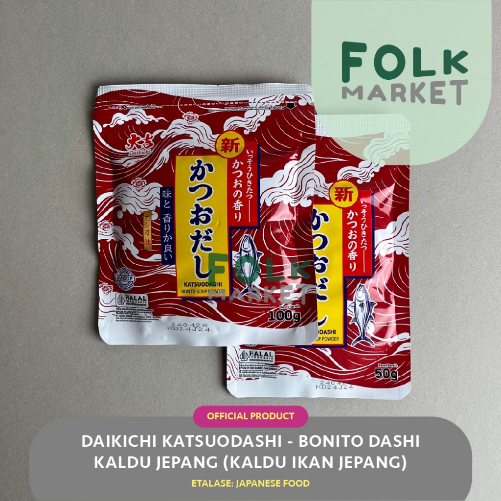 

DAIKICHI Dashi Halal Jepang 50gr / 100gr - Kaldu Bumbu Bonito Katsuodashi / Japan