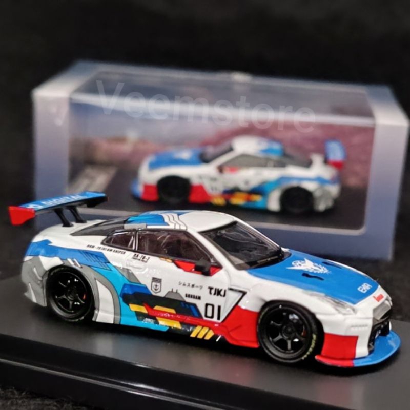 Die Cast 1:64 Nissan GT-R R35 Pandem Rocket Bunny [SEALED] Exia Gundam