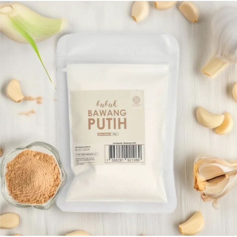 

Bawang Putih Bubuk 70 gram Refill Pouch Genki Organic