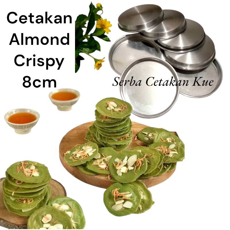 Cetakan Almond Crispy / Loyang Cookies Almond Crispy